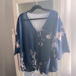 Boho floral blouse